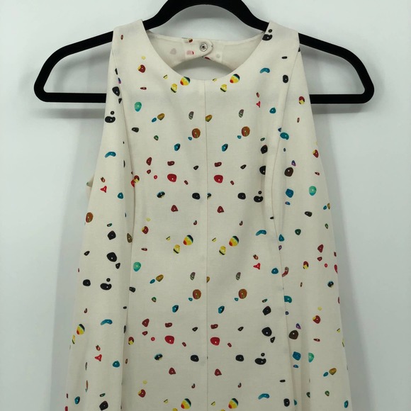 Akris Punto Boulder Print Flounce Hem Dress Cotton Size 6 Retail $1,190 - Picture 4 of 15